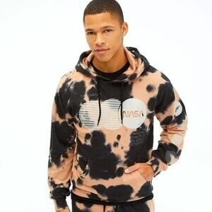 NASA Men's Retro Revival Exploration Fleece Tie-Dye Sweater Size Small NWT $64